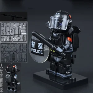 Minifigure - SWAT Special Weapons and Tactics police officer riot control police officer (LEGO Alternative) Minifigure - SWAT Special Weapons and Tactics police officer riot control police officer (LEGO Alternative)