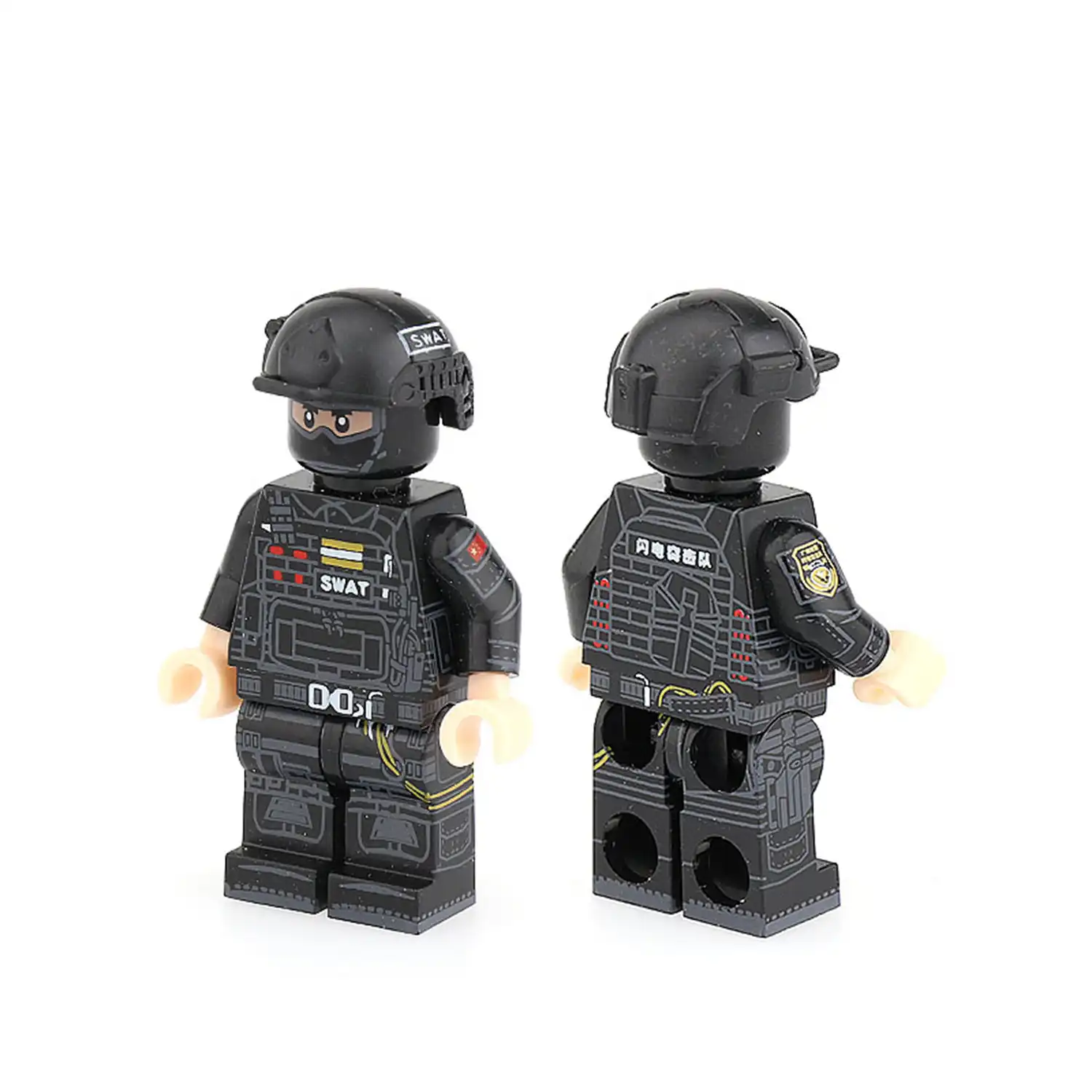 Minifigure - SWAT team Lightning Commando Unit (LEGO Alternative) Minifigure - SWAT team Lightning Commando Unit (LEGO Alternative)