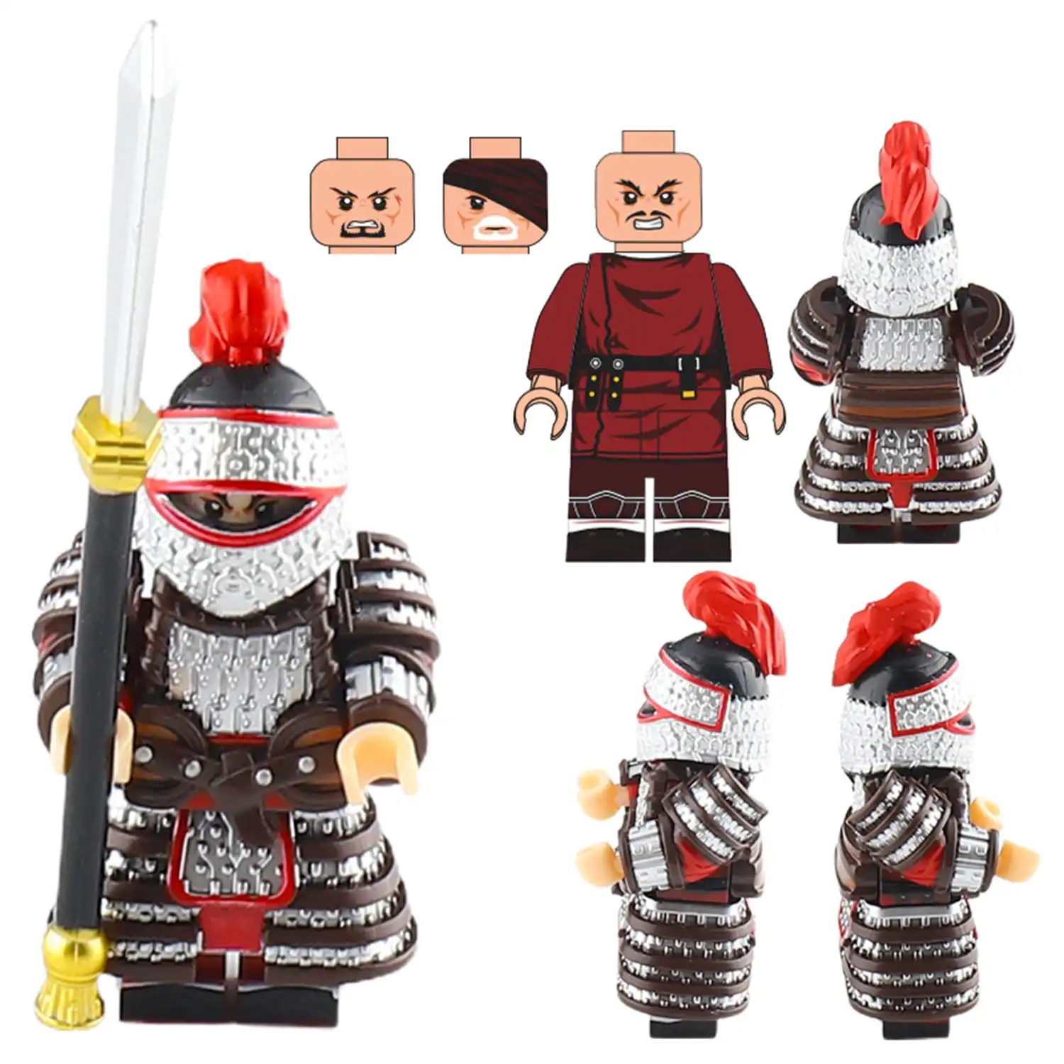 Minifigure Tang Dynasty's elite Shen Ce Army soldier Mo Dao infantryman LEGO Alternative Minifigure Tang Dynasty's elite Shen Ce Army soldier Mo Dao infantryman LEGO Alternative