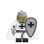 Teutonic Knight - Custom Printed Brick Block Figure