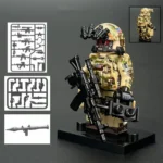 US Navy SEAL with weapons - Custom Printed Brick Block Figure