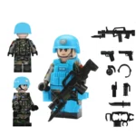 United Nations UN Peacekeeper - Custom Printed Brick Block Figure