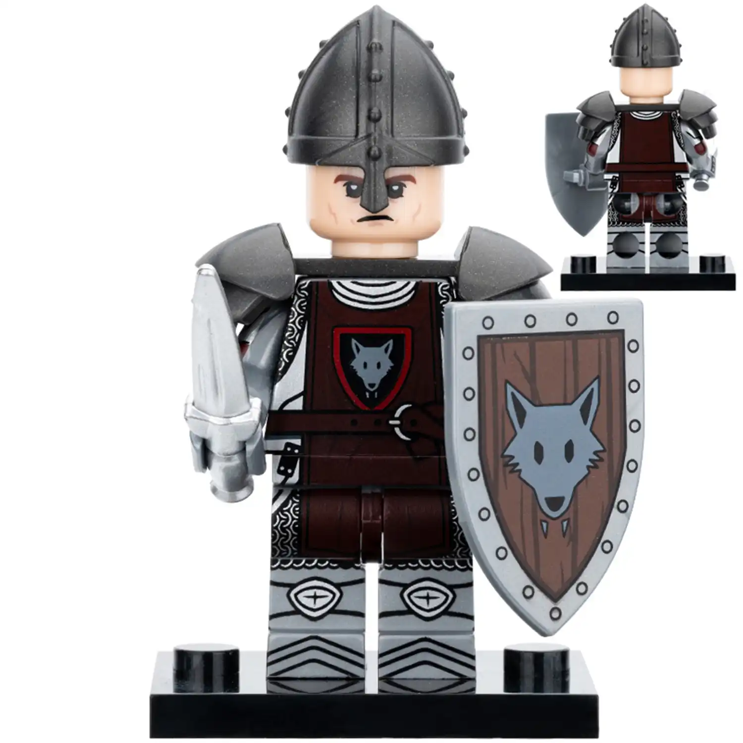 Minifigure Wolf Clan Knight LEGO Alternative Minifigure Wolf Clan Knight LEGO Alternative