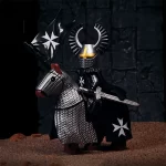 a Knight Hospitaller on warhorse - Custom Printed Brick Block Figure