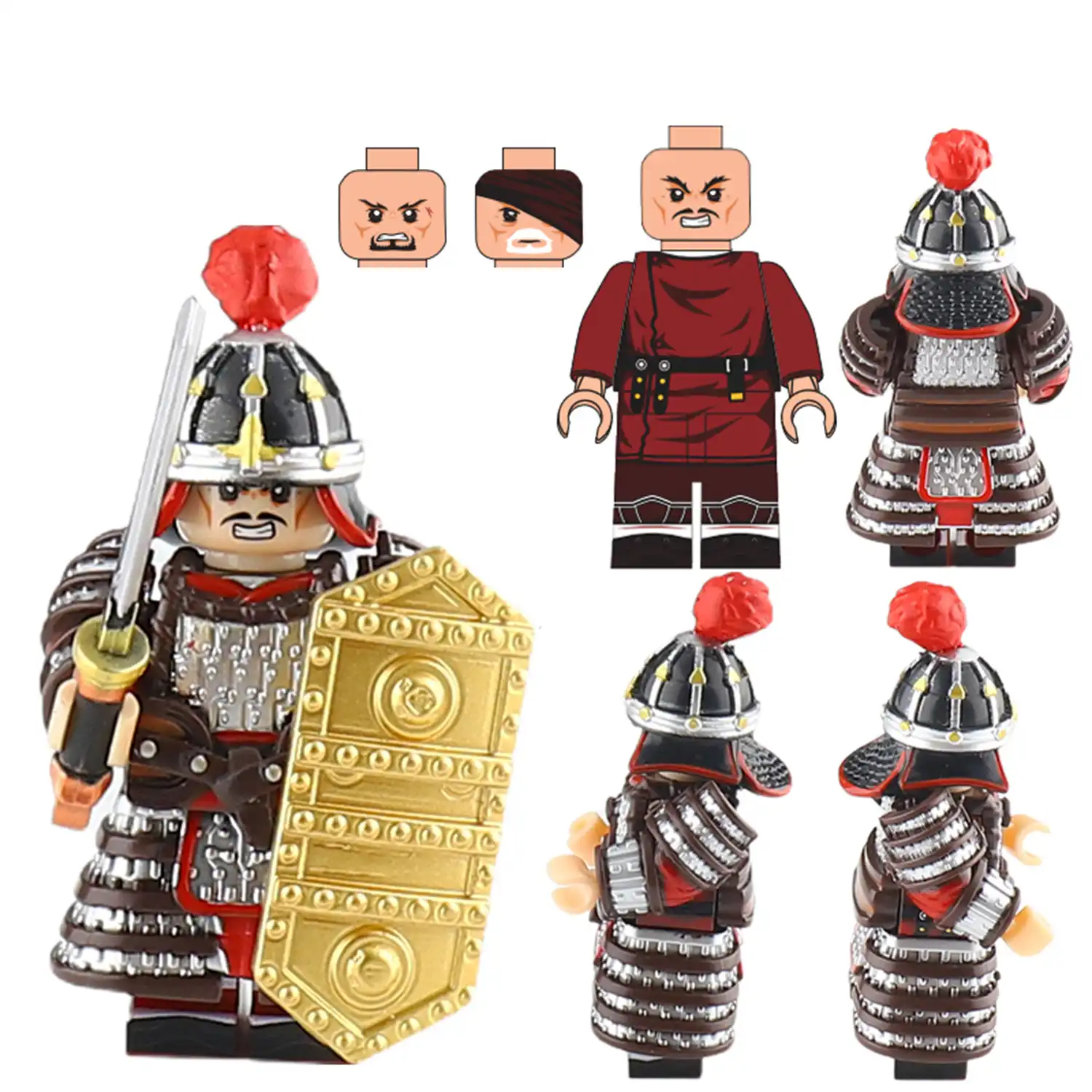 Minifigure ancient Chinese warrior or Shu Rong Bai guard LEGO Alternative Minifigure ancient Chinese warrior or Shu Rong Bai guard LEGO Alternative