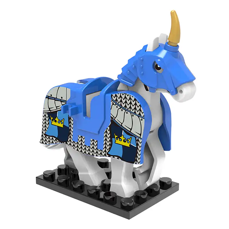 Minifigure barded warhorse LEGO Alternative