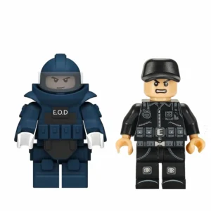 Minifigure - bomb disposal expert wearing a beige EOD Explosive Ordnance Disposal bomb sapper suit green color (LEGO Alternative) Minifigure - bomb disposal expert wearing a beige EOD Explosive Ordnance Disposal bomb sapper suit green color (LEGO Alternative)