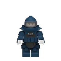 Minifigure - bomb disposal expert wearing a beige EOD Explosive Ordnance Disposal bomb sapper suit green color (LEGO Alternative) Minifigure - bomb disposal expert wearing a beige EOD Explosive Ordnance Disposal bomb sapper suit green color (LEGO Alternative)