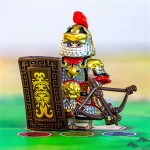 crossbowman China Song Dynasty heavily armored - Custom Printed Brick Block Figure