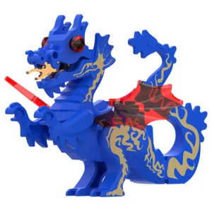 Minifigure medieval Great dragon blue LEGO Alternative Minifigure medieval Great dragon blue LEGO Alternative
