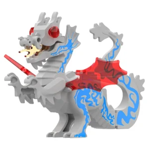 Minifigure medieval Great dragon grey LEGO Alternative Minifigure medieval Great dragon grey LEGO Alternative