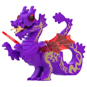 Minifigure medieval Great dragon purple LEGO Alternative Minifigure medieval Great dragon purple LEGO Alternative