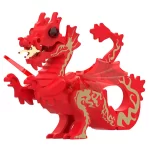 medieval Great dragon red - Custom Printed Brick Block Figure