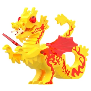 Minifigure medieval Great dragon yellow LEGO Alternative Minifigure medieval Great dragon yellow LEGO Alternative