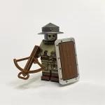 medieval crossbowman town guard - Custom Printed Brick Block Figure