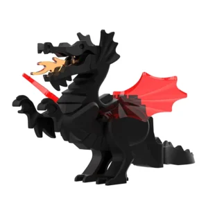 Minifigure medieval dragon black LEGO Alternative Minifigure medieval dragon black LEGO Alternative