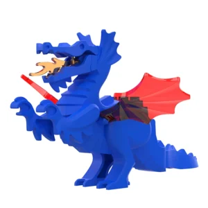 Minifigure medieval dragon blue LEGO Alternative Minifigure medieval dragon blue LEGO Alternative