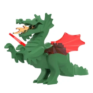 Minifigure medieval dragon green LEGO Alternative Minifigure medieval dragon green LEGO Alternative