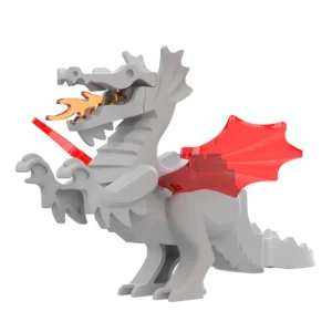 Minifigure medieval dragon grey LEGO Alternative Minifigure medieval dragon grey LEGO Alternative