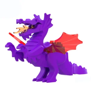 Minifigure medieval dragon purple LEGO Alternative Minifigure medieval dragon purple LEGO Alternative