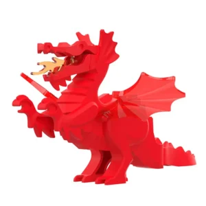 Minifigure medieval dragon red LEGO Alternative Minifigure medieval dragon red LEGO Alternative