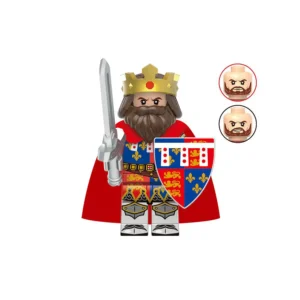 Minifigure medieval king Richard the Lionheart LEGO Alternative Minifigure medieval king Richard the Lionheart LEGO Alternative
