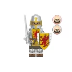 medieval knight noble house royal faction - Custom Printed Brick Block Figure