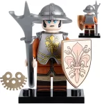 militia soldier or town guard - Custom Printed Brick Block Figure
