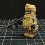 modern soldier rifleman in MultiCam camouflage - Custom Printed Brick Block Figure