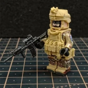 Minifigure - modern soldier rifleman in MultiCam camouflage (LEGO Alternative) Minifigure - modern soldier rifleman in MultiCam camouflage (LEGO Alternative)