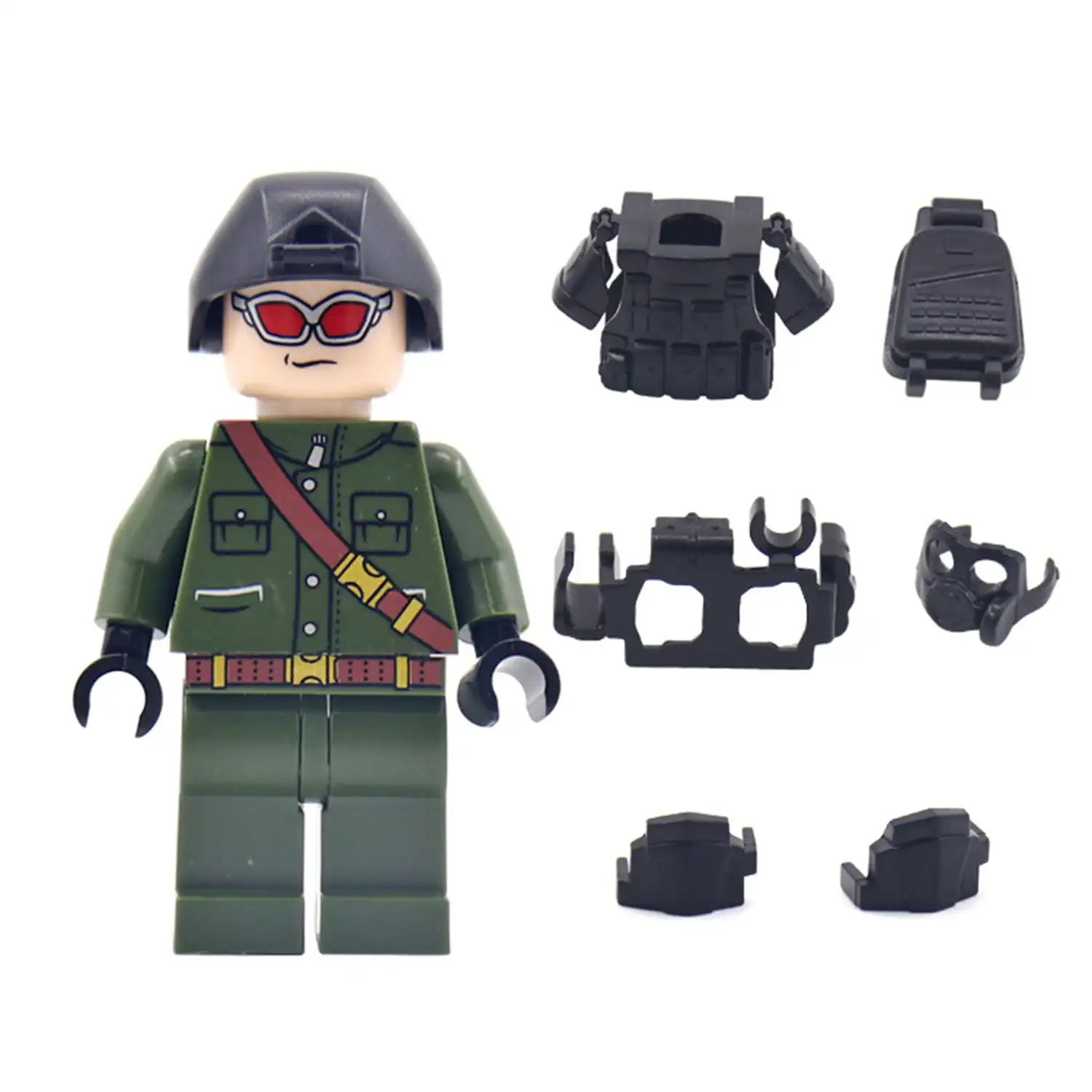 Minifigure - police special operations officer SWAT Special Weapons and Tactics dark grey or black helmet (LEGO Alternative) Minifigure - police special operations officer SWAT Special Weapons and Tactics dark grey or black helmet (LEGO Alternative)