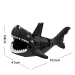 shark black - Custom Printed Brick Block Figure