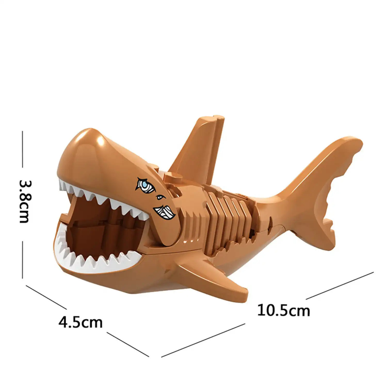 Minifigure - shark coffee brown - LEGO Alternative Minifigure - shark coffee brown - LEGO Alternative