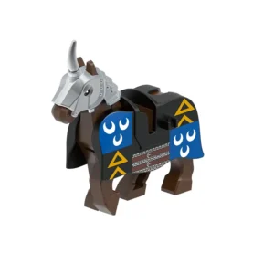 Minifigure warhorse for medieval knight brown LEGO Alternative Minifigure warhorse for medieval knight brown LEGO Alternative