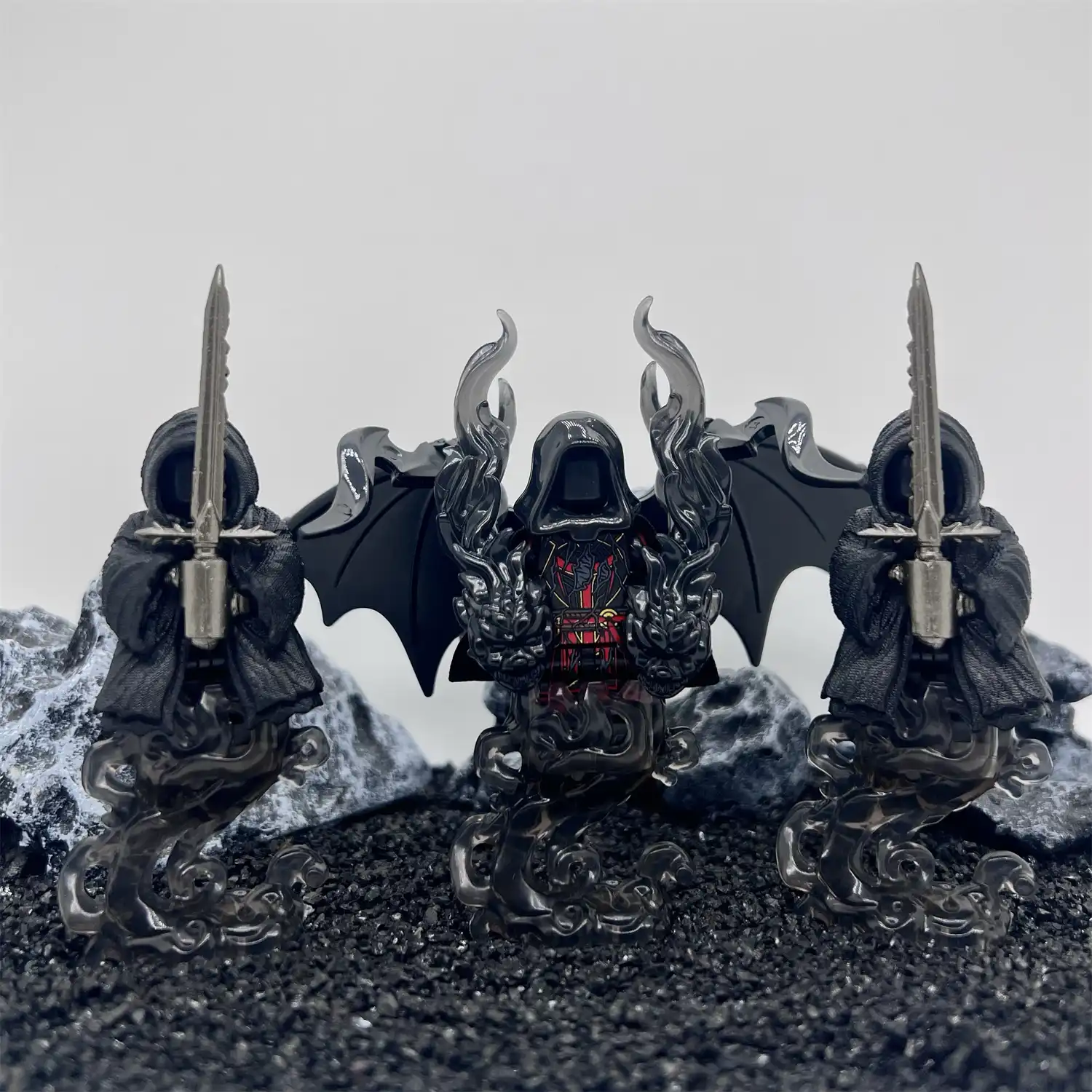 Minifigure – Abyss Abyssal Demon and two Ringwraiths (LEGO Alternative)