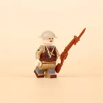 British Army infantryman, known colloquially as a “Tommy,” from the World War I era (1914-1918) - Custom Printed Brick Block Figure