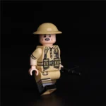 Private from the British 50th (Northumbrian) Infantry Division during World War II - Custom Printed Brick Block Figure
