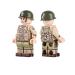 Captain of the U.S. Army 2nd Ranger Battalion during World War II - Custom Printed Brick Block Figure
