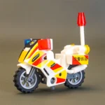 Chinese Traffic Police Motorcycle Patrol unit - Custom Printed Brick Block Figure