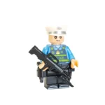 Chinese Traffic Police Officer - Custom Printed Brick Block Figure
