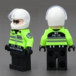 Chinese motorcycle police officer - Custom Printed Brick Block Figure