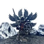 Eight Winged Abyss War God Demon with sword and black base - Custom Printed Brick Block Figure