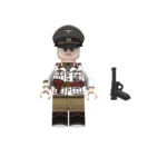 Erwin Rommel German Field Marshal Generalfeldmarschall officer commanders World War II - Custom Printed Brick Block Figure