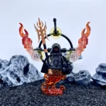 Flame Demon War God equipped with a Golden Spear - Custom Printed Brick Block Figure