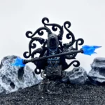 Flame Wizard Blue - Custom Printed Brick Block Figure