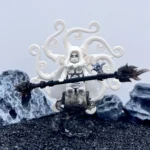 Flame Wizard white - Custom Printed Brick Block Figure