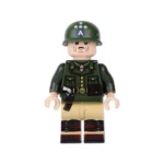 General George S Patton Jr US Army general World War II - Custom Printed Brick Block Figure