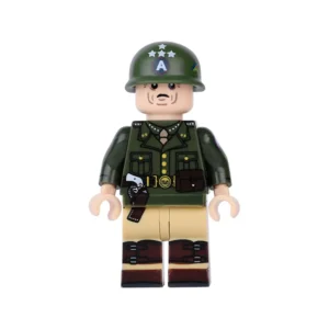 Minifigure – General George S Patton Jr US Army general World War II (LEGO Alternative) Minifigure – General George S Patton Jr US Army general World War II (LEGO Alternative)