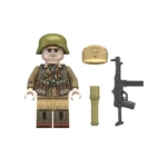 German Afrika Korps DAK NCO (Non-Commissioned Officer) or squad leader North African Campaign of World War II - Custom Printed Brick Block Figure