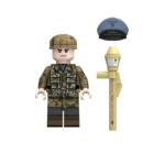 German Fallschirmjäger paratrooper soldier specialized Luftwaffe unit World War II - Custom Printed Brick Block Figure